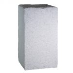 STONE LOOK TALL SQUARE PLASTIC PLANTER WHITE MARBLE