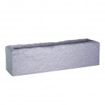 Stone look trough plastic planter GREY GRANITE